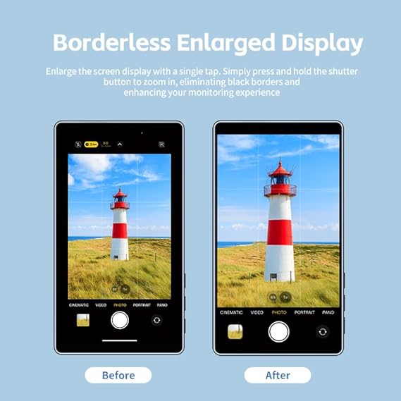 VizoSnap™ 5" 1080P FHD Vlog Selfie Monitor – شاشة خلفية احترافية للتصوير